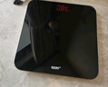 輕檸家用秤體重充電耐用電子秤電子精準高精度智能語(yǔ)音播報人體秤減肥 黑色+可語(yǔ)音播報+typec充電 曬單實(shí)拍圖