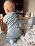 nest designs嬰幼兒睡袋竹棉紗布雙層四層六層夾棉四季兒童寶寶長(cháng)袖分腿防踢被 林間小路-薄夾棉（建議室溫18-20°C） 80cm（建議高70-80cm）年齡6M-1.5Y 曬單實(shí)拍圖
