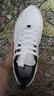 特步（XTEP）男鞋休閑鞋夏季新款透氣黑色老爹鞋軟底防滑百搭運動(dòng)鞋跑步鞋子男 帆白/墨青藍【皮面防潑易打理】 39 腳長(cháng)24cm( 新法碼39) 曬單實(shí)拍圖