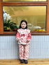 Shining Moment丨蝶語(yǔ)生花 嬰兒衣服冬裝女童分體套裝夾棉棉衣棉褲外出服拜年服 加厚套裝 【一件過(guò)冬】 110 曬單實(shí)拍圖