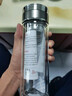 德瑯（DELANG）德國品牌雙層玻璃杯DL8005商務(wù)茶水分離杯320ml便攜水杯車(chē)載茶隔 太空灰 曬單實(shí)拍圖