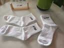 特步襪子男運動(dòng)款按摩底緩震透氣吸汗中筒男士襪子束腰防臭抗菌跑步襪 白色【緩震按摩底】3雙 均碼 曬單實(shí)拍圖