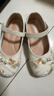 百麗（Belle）改良新中式瑪麗珍鞋女童商場(chǎng)同款刺繡單鞋91815A84 米白 31碼 曬單實(shí)拍圖