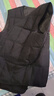 鴨鴨（YAYA）羽絨馬甲男短款厚款中老年保暖內搭外穿爸爸裝馬夾C0010黑色175 曬單實(shí)拍圖