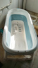 益偉泡澡桶大人可折疊浴缸全身成人洗澡大號加厚浴桶家用沐浴兒童澡盆 1.5米【有蓋+靠墊+按摩滾輪】 曬單實(shí)拍圖