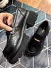 卓詩(shī)尼厚底樂(lè )福鞋女2026秋季新款小皮鞋英倫風(fēng)配裙子一腳蹬百搭單鞋女鞋 黑色 37 曬單實(shí)拍圖