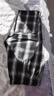 SLAMBLE春季新款黑白格子直筒衛褲男女潮流寬松百搭休閑運動(dòng)長(cháng)褲 黑白格子 M 曬單實(shí)拍圖