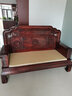 極美格紅木家具 印尼黑酸枝（學(xué)名：闊葉黃檀）沙發(fā)實(shí)木沙發(fā)客廳組合整裝新中式明清古典國色天香 國色天香123七件套 曬單實(shí)拍圖