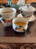 容山堂官窯彩繪茶杯大小號可養開(kāi)片主人杯單個(gè)杯盞品茗杯功夫茶具 官窯茶杯-事事如意 曬單實(shí)拍圖