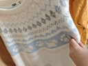 森馬（Semir）毛衣女冬小狗費爾島寬松插肩袖衣服2025俏皮軟糯毛衫109725107005 曬單實(shí)拍圖