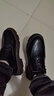 啄木鳥(niǎo)皮鞋男英倫風(fēng)百搭商務(wù)正裝西裝內增高休閑上班黑色工裝低幫馬丁靴 黑色 40 曬單實(shí)拍圖