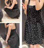 UR2025夏季新款女法式波點(diǎn)掛脖露背紐扣短款連衣裙UWG750181 曬單實(shí)拍圖