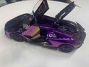 活石蘭博基尼車(chē)模型合金仿真高檔限量版1:24跑車(chē)模型紀念品退伍禮物 【噴霧款】1:24電鍍漸變紫合金蘭博車(chē)模 手辦男生生日禮物玩具車(chē)8-14歲退伍禮物2026火的禮物 曬單實(shí)拍圖