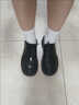 玉極虞英倫風(fēng)小皮鞋女2024新款厚底松糕鞋單里樂(lè )福鞋內增高系帶高跟單鞋 黑色啞光皮 35 曬單實(shí)拍圖