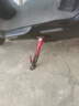 元族摩托車(chē)電動(dòng)車(chē)可調節邊撐鋁合金改裝腳撐通用偏側停車(chē)架電瓶車(chē)斜撐 【紅色】可調節偏支架腳撐 送偏支簧和螺絲 曬單實(shí)拍圖
