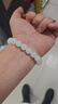 豆蔻時(shí)光精品10mm和田玉白玉手串 高水頭玉石圓珠手鏈生日禮物男女士款 曬單實(shí)拍圖
