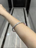 繁花似錦Kitty銀手鐲女純銀實(shí)999足銀鐲子禮物送女友女生 復古祥云 曬單實(shí)拍圖