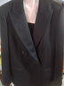 三只小山羊女紳士 100純羊絨大衣 秋冬新款女士通勤西裝 黑色 S 曬單實(shí)拍圖