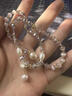 溥畔長(cháng)款珍珠星球疊搭手鏈女甜美氣質(zhì)小眾設計高級感貓眼串珠百搭手串 拼接珍珠疊搭手串 曬單實(shí)拍圖