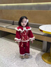 G.duck小黃鴨童裝拜年服女童漢服套裝2026新款兒童唐裝女寶寶馬年衣服冬 紅色 90 建議80-90cm1歲半-2歲 曬單實(shí)拍圖