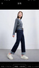 三彩若潮大碼女裝九分小直筒牛仔褲2025秋季新款小個(gè)子顯瘦胖MM 深海藍 L 165/76B 曬單實(shí)拍圖