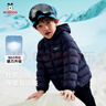 巴布豆兒童輕薄羽絨秋冬新款服男童女童中大童寶寶校服學(xué)生冬裝潮 藏青-防鉆絨 均碼 140cm 曬單實(shí)拍圖