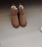 意爾康男鞋冬季加絨保暖男棉鞋簡(jiǎn)約復古男士雪地靴 96129W 駝色 42 曬單實(shí)拍圖