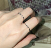 中國黃金（CHINA GOLD）足銀三生三世戒指男女款莫比烏斯環(huán)情侶對戒圣誕節生日禮物送愛(ài)人 【今/次日達】莫比烏斯戒指【情侶款】 曬單實(shí)拍圖