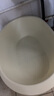 babyview嬰兒洗澡盆寶寶新生兒童小孩浴盆泡澡洗衣盆塑料沐浴桶加厚特大號 奶白色-大號 曬單實(shí)拍圖