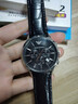 均飾阿瑪尼真皮表帶原裝款手表帶鱷魚(yú)紋牛皮黑武士AR2447 AR2433 AR1981 AR60008 男女款22mm 26mm 黑色-銀色扣 22mm 曬單實(shí)拍圖
