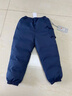 保姆鵝 寶寶羽絨褲兒童耐污羽絨褲小童外穿羽絨褲保暖加厚冬裝[NM2271] 藏青 130 曬單實(shí)拍圖