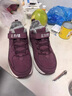 足力健老人鞋2025冬季新款加絨防滑棉鞋保暖中老年運動(dòng)鞋官方正品送爸媽 絳紫 【送媽媽】 38 曬單實(shí)拍圖
