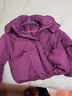 范哲狼短款羽絨服女款2025年冬季最新款加厚寬松連帽小個(gè)子面包服外套 紫色 M 120-150斤 曬單實(shí)拍圖