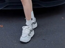 暴力熊（VIOLENTBEAR）女鞋老爹鞋2025冬季新款厚底增高運動(dòng)鞋榴蓮鞋時(shí)尚百搭潮鞋男鞋 納米白（男女同款） 36 曬單實(shí)拍圖