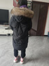 哈羅小黃鴨HAL.DUCK兒童羽絨服2026女童新款1-18歲中長(cháng)款洋氣中大童加厚童裝冬外套 黑色 160 曬單實(shí)拍圖