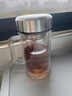蘇泊爾雙層玻璃杯男家用商務(wù)辦公泡茶杯子過(guò)濾車(chē)載水杯570mL.流光銀 曬單實(shí)拍圖