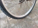 加厚自行車(chē)輪胎26/24/22/20寸x1.50/1.75/1.95/2.125山地車(chē)外胎帶 加厚耐磨純黑色 24X1.75長(cháng)嘴內胎+外胎 曬單實(shí)拍圖