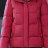 鴨鴨（YAYA）媽媽裝冬裝羽絨服短款2025新款中老年女裝洋氣保暖加厚外套HN 紅色 XL 170/92A 曬單實(shí)拍圖