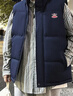 大嘴猴（paul frank）棉馬甲男士冬季厚款保暖大碼背心外穿立領(lǐng)坎肩外套男 藏青色 2XL 曬單實(shí)拍圖