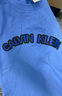 Calvin KleinJeans25夏季男士休閑通勤ck標語(yǔ)字母印花純棉內搭短袖T恤上衣 C19-蔚藍 S 曬單實(shí)拍圖