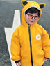G.duck童裝男童外套加絨加厚兒童棉服秋冬季男寶寶風(fēng)衣卡通春秋冬裝衣服 小尾巴黃色【加絨】 100 建議90-100cm3-4歲 曬單實(shí)拍圖