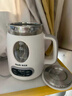 奧克斯煮茶器養生壺噴淋式煮茶壺燒水壺電熱水壺蒸茶壺蒸茶器泡茶壺圍爐煮茶 1L雙層防燙帶濾網(wǎng) 曬單實(shí)拍圖