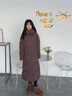 波司登（BOSIDENG）25新款絲絨拿鐵羽絨服女長(cháng)款90鵝絨經(jīng)典商務(wù)連帽冬外套商場(chǎng)同款 自在暖咖7F88-絲絨拿鐵/博主同款 【趨勢推薦】 S 160/84A 體重約100-110斤 曬單實(shí)拍圖