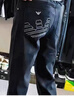 ARMANI EXCHANGE阿瑪尼新款黑色老鷹男士百搭加絨牛仔褲高端修身直筒小腳休閑顯瘦 34(二尺七) 均碼 主圖款 高質(zhì)量 曬單實(shí)拍圖