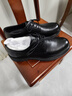 意爾康男鞋圓頭系帶婚鞋正裝德比鞋商務(wù)皮鞋 97931W 黑色 39 曬單實(shí)拍圖