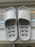 JCZS日本浴室防滑拖鞋專(zhuān)用洗澡室內家居男士防臭eva速干鏤空瀝水漏水 日式紳士灰 40 -41碼【標準碼】 曬單實(shí)拍圖