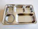 圣爾頓304不銹鋼快餐盤(pán)商用食堂分菜盤(pán)餐盒學(xué)校餐盤(pán)飯盒加深五格餐盤(pán) 曬單實(shí)拍圖