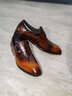 老人頭（laorentou）皮鞋男士商務(wù)正裝皮鞋真皮透氣秋季新款亮面英倫新郎婚鞋男 棕色 41 曬單實(shí)拍圖