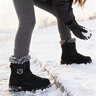 SooGree雪地靴女靴冬季防寒防潑水鞋子高筒加絨加厚保暖棉鞋靴子戶(hù)外踩雪 曬單實(shí)拍圖