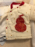 嬰兒秋冬衣服加棉套裝a類(lèi)純棉寶寶冬裝加厚保暖棉衣冬季外出服女 【夾棉款120克】861734金葫蘆 66cm 66 曬單實(shí)拍圖